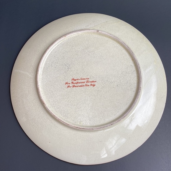 Royal Satsuma Handpainted Fine Porcelain Decorative Plate - Picture 5 of 7